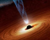 Измерена скорость вращения гигантской черной дыры во вселенной