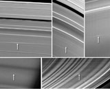 Cassini провел фотосъемку атакованных метеороидами колец Сатурна