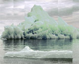 Исландские туристы уплыли на льдине, как на бригантине