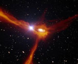 Квазар помог ученым увидеть, как галактика питается