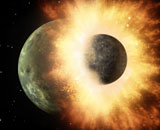 Гипотеза формирования Луны в результате масштабной коллизии признана наиболее вероятной