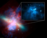 Американские астрофизики установили массу черной дыры из галактики Сигара